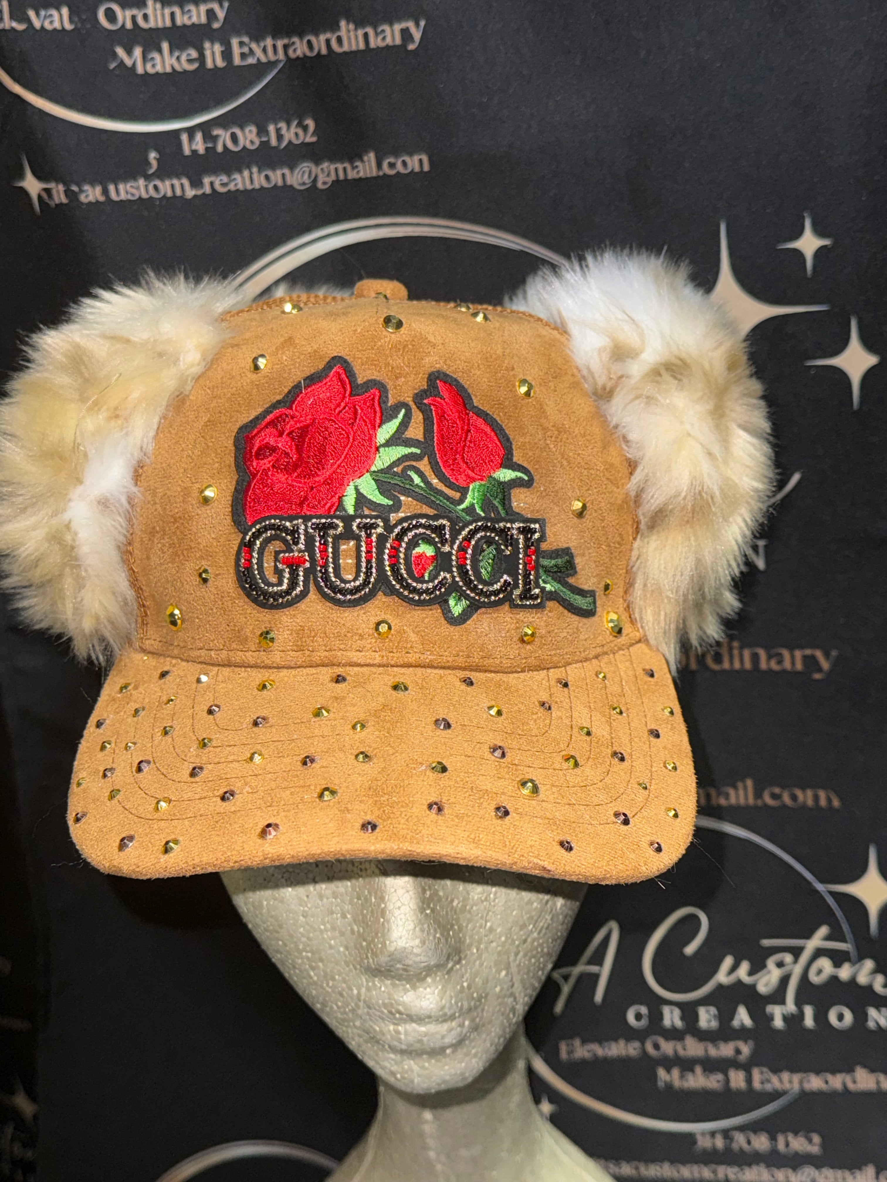 LUXE FUR ACCENT STATEMENT CAP