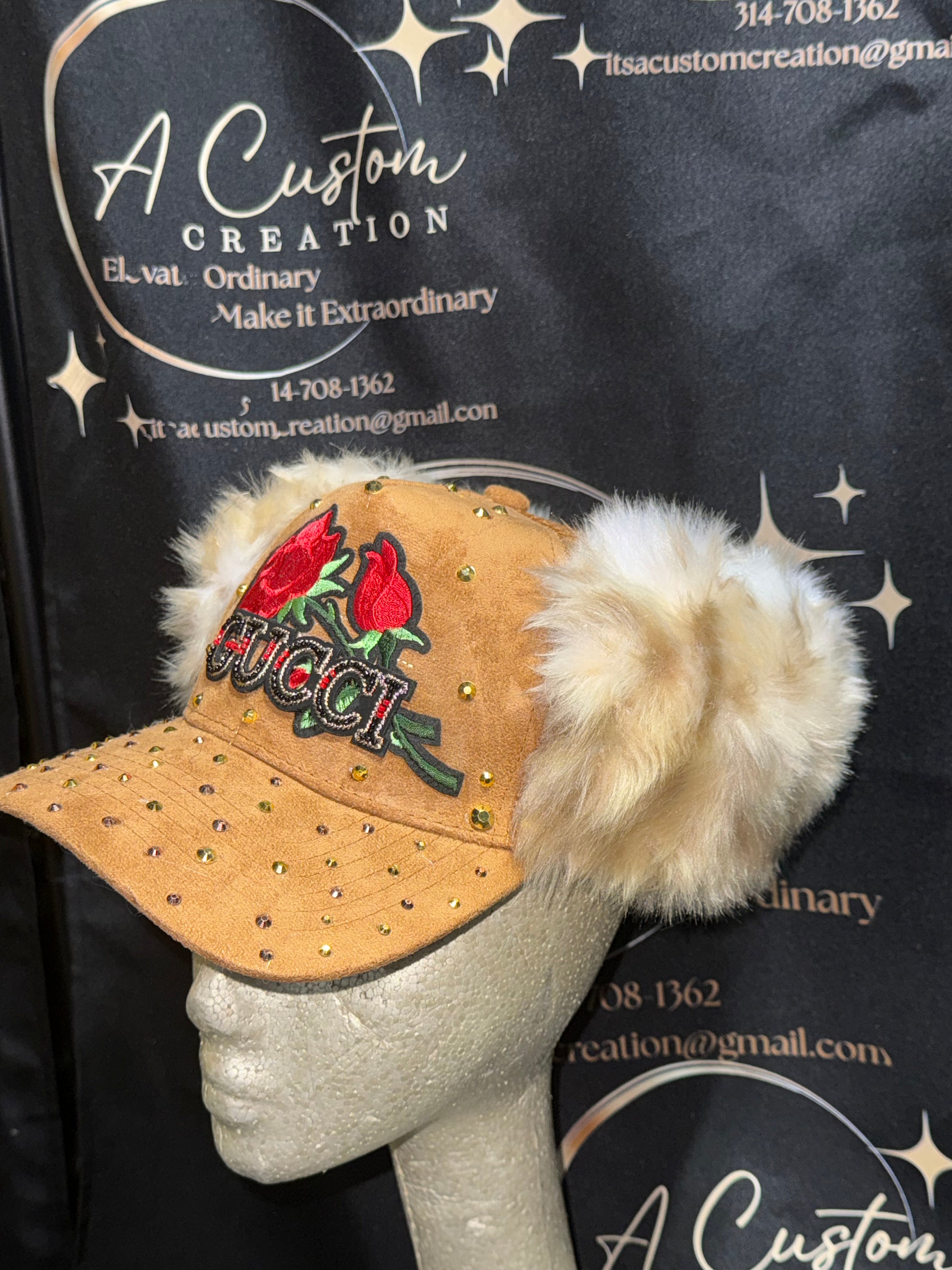 LUXE FUR ACCENT STATEMENT CAP